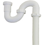 Lasco 1-1_4 In. OD White Plastic S-Trap