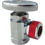 Lasco 1_2 In. FIP Inlet x 1_2 In. Compression Outlet Multi-Turn Style Angle Valve