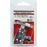 Lasco 1_2 In. FIP Inlet x 1_4 In. Compression Outlet Multi-Turn Style Angle Valve