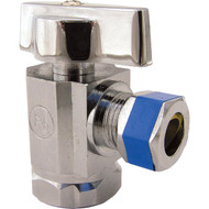 Lasco 1_2 In. IP Inlet x 3_8 In. C Outlet 1_4 Turn Angle Valve