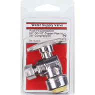 Lasco 5_8 In. Copper or CPVC PF Inletx3_8 In. Outlet 1_4 Turn Angle Valve