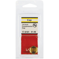 Lasco 1_4 In. Brass Compression Cap