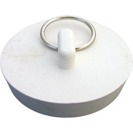 Lasco Hollow 1-7_8 In. White Sink Rubber Drain Stopper