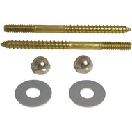 Lasco 1_4 In. x 3-1_2 In. Brass Toilet Screws