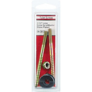 Lasco 1_4 In. x 3-1_2 In. Die Cast Metal Toilet Screws