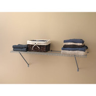 ClosetMaid 3 Ft. W. x 12 In. D Ventilated Shelf Kit  Satin Chrome