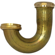Lasco 1-1_2 In. LA Pattern Rough Brass J-Bend