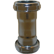 Lasco 1-1_2 In. Chrome-Plated Brass Straight Coupling