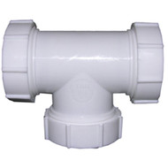 Lasco 1-1_2 In. OD White Plastic Tee