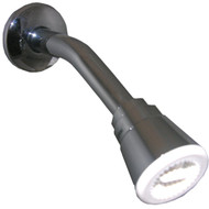 Lasco 1-Spray 1.8 GPM Fixed Shower Head with Arm & Flange  Chrome