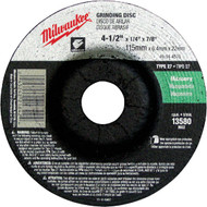 Milwaukee Type 27 4-1_2 In. x 1_4 In. x 7_8 In. Masonry Grinding Cut-Off Wheel