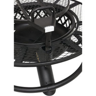 Big Horn 47 In. Camp Black Round Steel Fire Pit