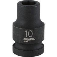 Channellock 1_2 In. Drive 10 mm 6-Point Shallow Metric Impact Socket