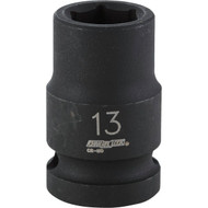 Channellock 1_2 In. Drive 13 mm 6-Point Shallow Metric Impact Socket