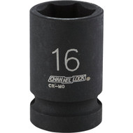 Channellock 1_2 In. Drive 16 mm 6-Point Shallow Metric Impact Socket