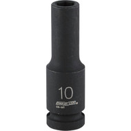 Channellock 1_2 In. Drive 10 mm 6-Point Deep Metric Impact Socket