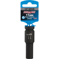 Channellock 1_2 In. Drive 11 mm 6-Point Deep Metric Impact Socket