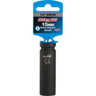 Channellock 1_2 In. Drive 15 mm 6-Point Deep Metric Impact Socket