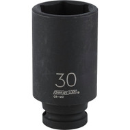 Channellock 1_2 In. Drive 30 mm 6-Point Deep Metric Impact Socket