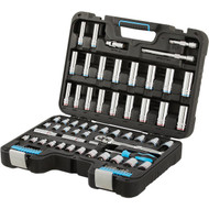 Channellock Standard_Metric 3_8 In. Drive 6-Point Combination Ratchet & Socket Set (76-Piece)