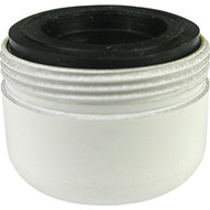 Lasco 1.2 GPM 55_64 In. Male Dual Thread Aerator  White