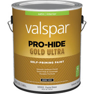 Valspar Pro-Hide Gold Ultra Zero VOC Latex Satin Interior Wall Paint  Pastel Base  1 Gal.