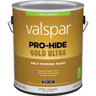 Valspar Pro-Hide Gold Ultra Zero VOC Latex Satin Interior Wall Paint  Clear Base  1 Gal.