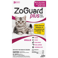 ZoGuard Plus 3-Month Supply Flea & Tick Treatment For Cats Over 1-1_2 Lb.