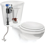 Fluidmaster PerforMAX Fill Valve  Adjustable Flapper & 12 In. Universal Click Seal Toilet Connector