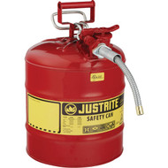 Justrite 5 Gal. Type II Galvanized Steel Safety Fuel Can  Red