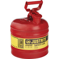 Justrite 2 Gal. Type I Galvanized Steel Safety Fuel Can  Red