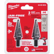 Milwaukee 3_16 In. - 7_8 In. #4 Step Drill Bit  12 Steps (2-Pack)
