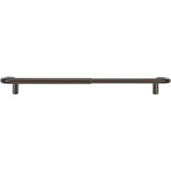 Umbra Twilight Wrap Around 48 In. To 88 In. 3_4 In. Single Curtain Rod  Auburn Bronze