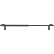 Umbra Twilight Wrap Around 88 In. To 144 In. 3_4 In. Single Curtain Rod  Auburn Bronze