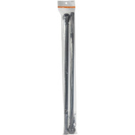 Kenney Layla 30 In. To 84 In. 1 In. Single Curtain Rod  Black