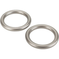 Umbra 4-1_2 In. Halo Drapery Holdback  Nickel (2-Pack)