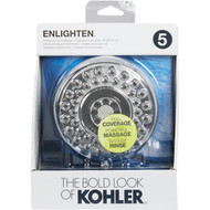Kohler Enlighten 5-Spray Multifunction 1.75 GPM Fixed Shower Head  Chrome