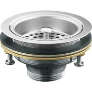 Kohler Duostrainer 3-1_2 In. to 4 In. Opening Basket Strainer Assembly in Polished Chrome Finish