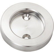 National 2-1_8 In. Stainless Steel Cup Barn Door Pull