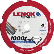 Lenox MetalMax 4 In. Segmented Rim Dry Cut Diamond Blade with 3_8 In. Arbor