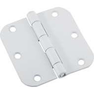 National 3-1_2 In. x 5_8 In. Radius White Door Hinge