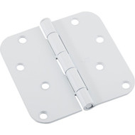 National 4 In. x 5_8 In. Radius White Door Hinge