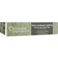 Outdoor Expressions Bronze 2.10 Lumens Plastic Solar Path Light