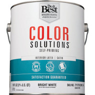 Do it Best Color Solutions Latex Self-Priming Satin Interior Wall Paint  Bright White  1 Gal.