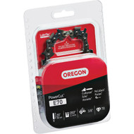 Oregon E70 PowerCut Saw Chain for 20in. Bar - 70 Drive Links - fits Echo  McCulloch  Homelite  Makita  Skil and others