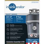 Insinkerator Evolution Essential 3_4 HP Garbage Disposer  9 Year Warranty
