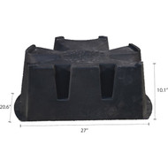 RTS Home Accents Black 10.1 In. H. x 27 In. L. x 20.6 In. D. Recycled Polyethylene Rain Barrel Stand