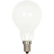 Satco 40W Frosted Soft White Candelabra A15 Incandescent Ceiling Fan Light Bulb (2-Pack)
