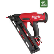 Milwaukee M18 FUEL 18 Volt Lithium-Ion Brushless 15-Gauge 2-1_2 In. Angled Cordless Finish Nailer (Tool Only)