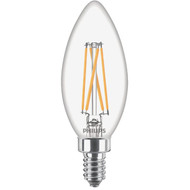 Philips 40W Equivalent Soft White B11 Candelabra Clear LED Decorative Light Bulb (3-Pack)